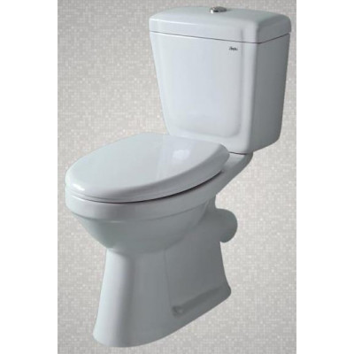 Компакт унитаз белый Китай НД 42574 CREO HTLH прямой выпуск (90°) безободковый