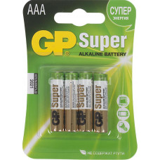 Батарейка щелочная GP LR03 SUPER ALKALINE 24A-2UE4 BL-4/40/160 4891199000058