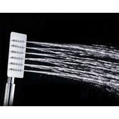 Лейка 1 режим нерж. квадрат хром 304