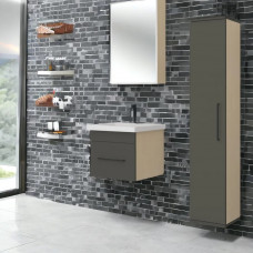 70 Отель Клен темно-серый тумба 70х42х40 подвесная+ 1 ящ БЕЗ УМЫВАЛЬНИКА