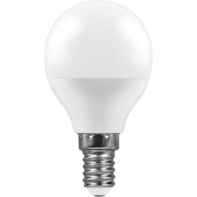 Лампа светодиод 7Вт Е14 230В 4000К шарик белый нейтрал. LВ-95 Ферон