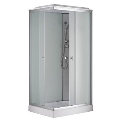 Душевая кабина 100х80 Н/П без электрики бел. ст. Лоранто CS-5180-13R F правая