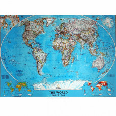 Фотообои Карта мира 134х196 (4листа) Тула