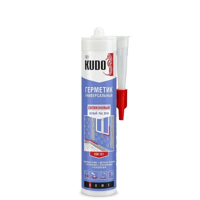 Герметик белый силикон универсальный 280мл Кудо (-18С)