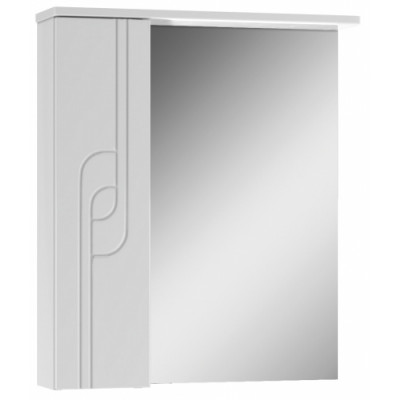 60 Лилия белый шкаф с зерк. 60х70х15 левый без освещения Айсберг