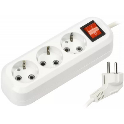 Удлинитель 3гн 2м 16А/3,5кВт с выкл. и зазем. ПВС 3"1,0 Смартбай