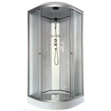 Душевая кабина 90х90 Н/П без электрики бел. ст. 4122Е Аквапульс
