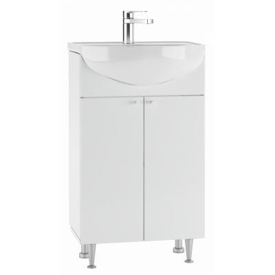 50 Промо белая тумба 50х77х34 с умыв. Элегия без ящика Айсберг