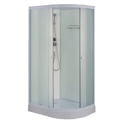 Душ.кабина 120х80 Н/П без элек.бел.ст. Лоранто L CS-CS-876ECTM/W-120 профиль бел. поддон14см