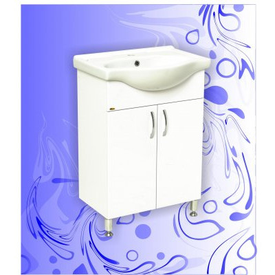 60 Селигер №1 белая тумба 60х83х43 с умыв. Элегия 60/Селигер 60