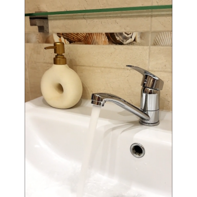 Смеситель умывальника шар. Потато P45212-2 хром