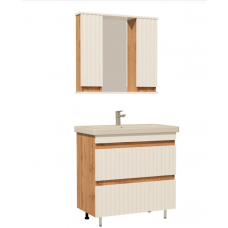 80 Матера Дуб Вотан/Белый тумба 77х70х44 БЕЗ УМЫВАЛЬНИКА