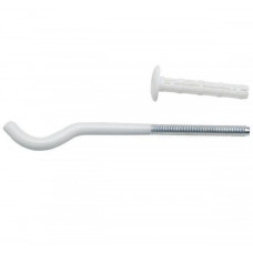 Кронштейн с дюбелем 195/7 белый