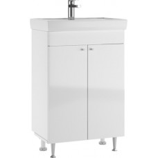 60 Сигма Белая тумба 58,9х29х80 БЕЗ УМЫВАЛЬНИКА