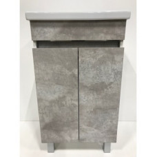 60 Классик Ясень тумба 60х85 стенки белые 6102 с умыв.??