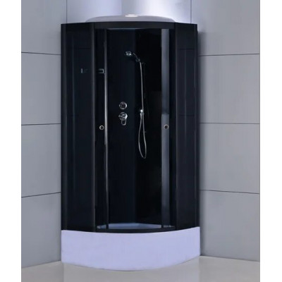 Душевая кабина 90х90 С/П без электрики чер. ст. 8900 Р ОДА