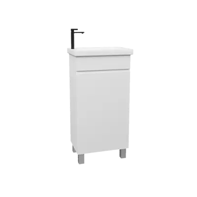 40 Мария Белый лак тумба 40х85 БЕЗ УМЫВАЛЬНИКА