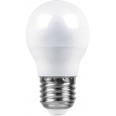Лампа светодиод 7Вт Е27 230В 2700К шарик белый теплый LВ-91 Ферон