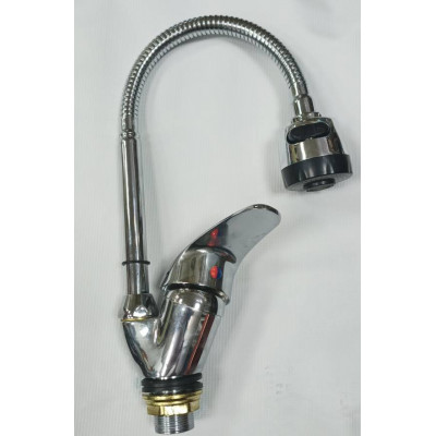 Смеситель кухня шар. гибкий гусак Амур BY 2010-B2 /2109 картр. 40 мм