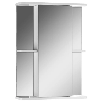 50 Норма белый шкаф с зерк.50х70х18 правый 2-50 без освещения Айсберг