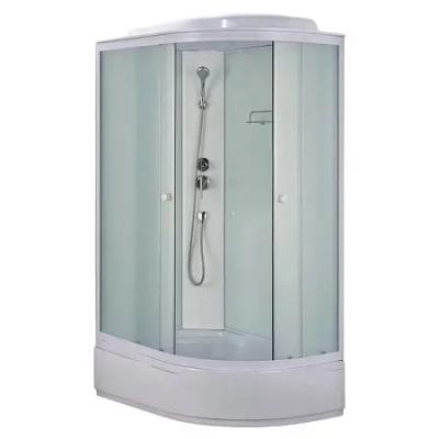 Душевая кабина 120х80 С/П без электрики бел. ст. Лоранто L CS-985-LTM/W-120