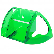 Бумагодержатель пластик зеленый с крышкой 868854