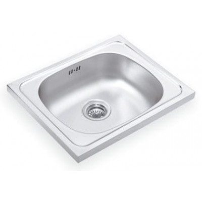 Мойка нерж накладная м/о 50х40 матовая 0,4 прямоугольная левая Юкинокс Стандарт без сифона