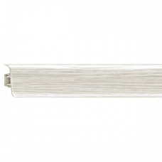 Плинтус напольный 56мм х 2,5м №112 Ясень серый с кабель каналом   RICO Leo