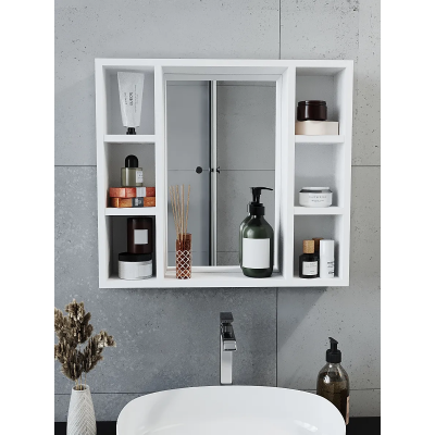 60 Уфимка белый шкаф с зерк. 60х53,6 без освещения