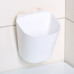 Полка пластик на присоске прямоугольная 1-я белая д/ванной 11,5×13×18 см, Krita 4994220