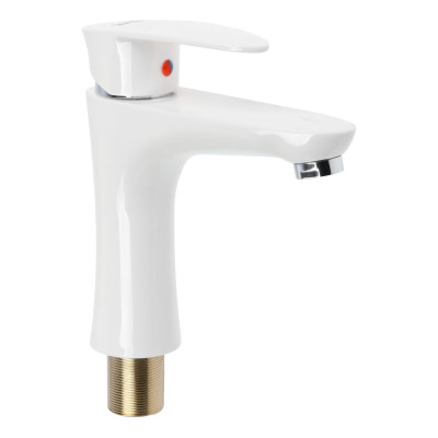 Смеситель умыв. шар. цв. белый Зеин Z3659 40 мм АВС-пластик без коробки