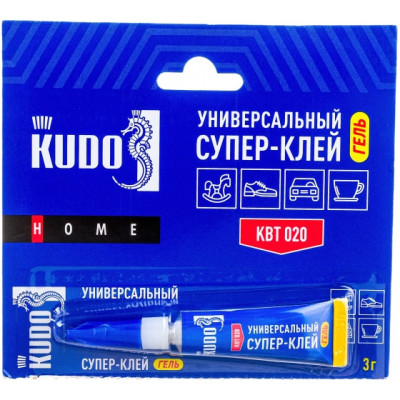 Клей секундный универсальный 3гр Кудо цианоакрилатный