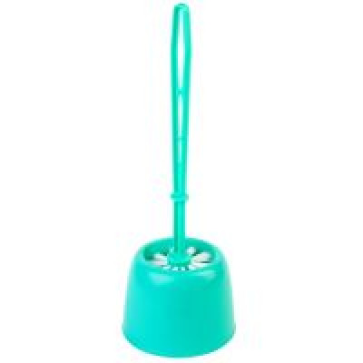 Ерш унитазный пластик бирюза Эвия