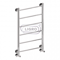 Полотенцесушитель нерж лесенка черный мат. 1" 60х50 ЛП(5)-Универ. подключ вн. 1/2"