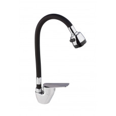 Смеситель кухня шар. гибкий гусак цв. черный Воден 4429 А27N (10шт/кор)