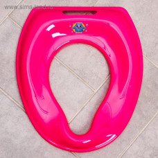 Сиденье накладка детская для унитаза пластик розовый 5186678