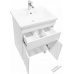 60 Смарт 1 Белая тумба 60х85 БЕЗ УМЫВАЛЬНИКА один ящик+ две дверки