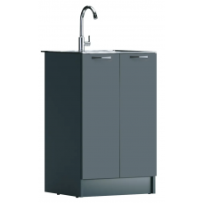 Тумба под мойку накладную 50х50 Базальт Фазенда 1121