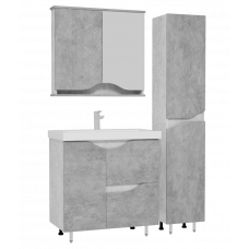 80 Брендон Бетон Лофт тумба 77х70х440 БЕЗ УМЫВАЛЬНИКА