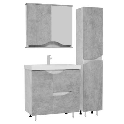 80 Брендон Бетон Лофт тумба 77х70х440 БЕЗ УМЫВАЛЬНИКА