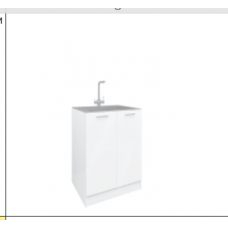 Тумба под мойку накладную 60х60 Белая Фазенда