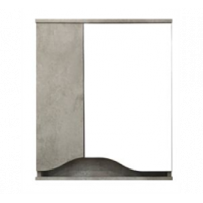60 Брендон Бетон Лофт шкаф с зерк. 60х70х13 без освещения