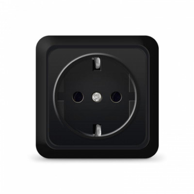 Олимп Розетка Универсал с/з о/у 2227 черный