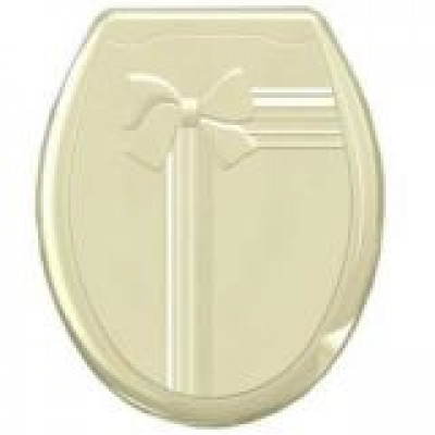 Сиденье для унитаза пластик универсал крем Бантик