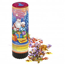 Хлопушка пружинная Большого счастья в Новом году!, 20 см, конфетти, фольга-серпантин 324624
