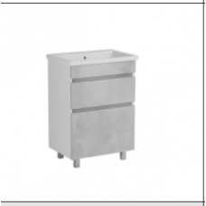 70 Рино Бетон тумба 70х85 стенки белые 7911 БЕЗ УМЫВАЛЬНИКА