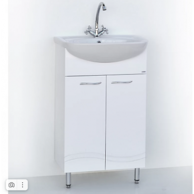 60 Волна белая тумба 60х82х30 с умыв. Амур 60