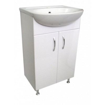 60 Грей белая тумба 60х85х30 см с умыв. Элегия60/Уют60