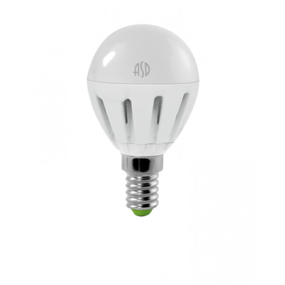Лампа светодиод 5Вт Е14 220В 4000К 400Lm ASD LED-Р45