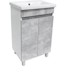 50 Дуэт Бетон тумба 46х85х30 БЕЗ УМЫВАЛЬНИКА